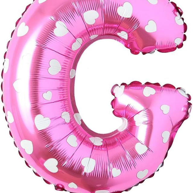 Letter Balloon - Pink with Star