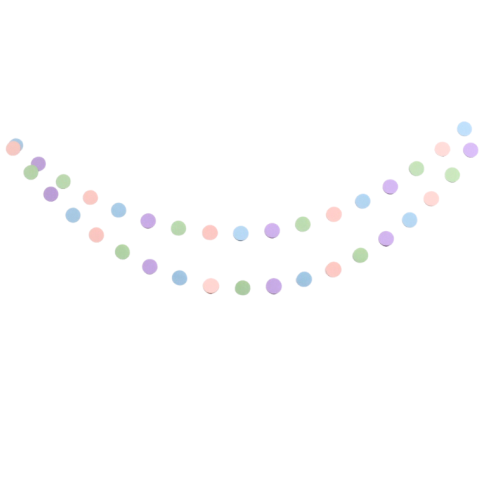 Pastel Round Garland