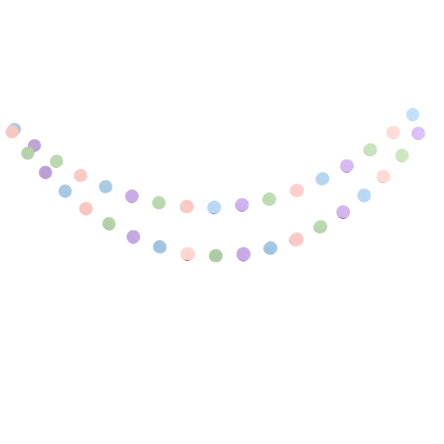 Pastel Round Garland