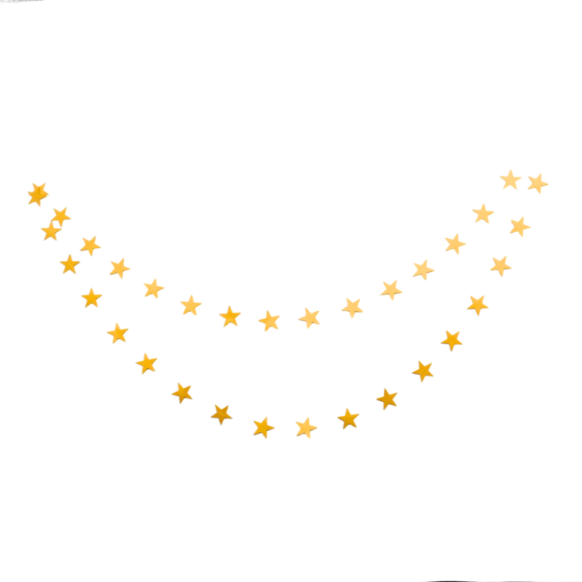 Star Garlands-Gold