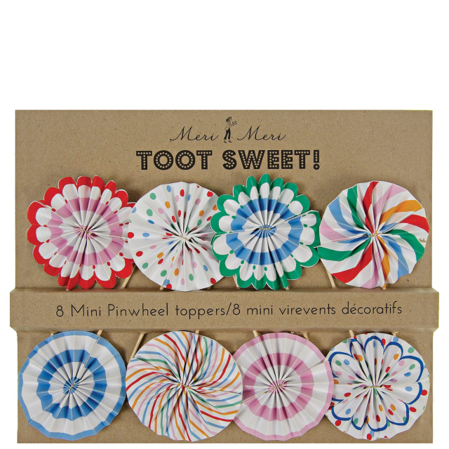 Mini Pinwheel Toppers