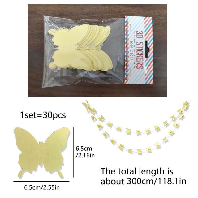 Butterfly Garland-Yellow