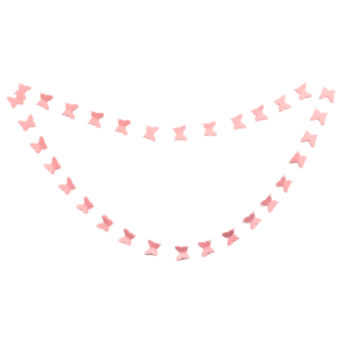 Butterfly Garland-Pink