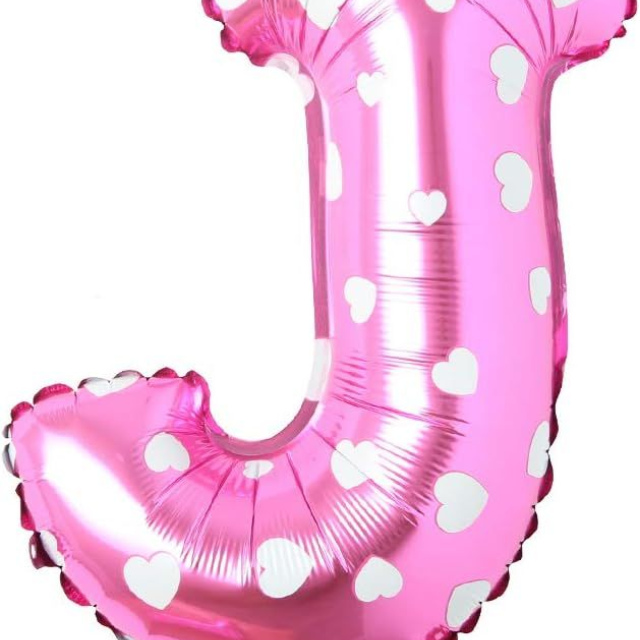 Letter Balloon - Pink with Star