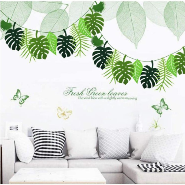 Tropical Leaves Garland - Green