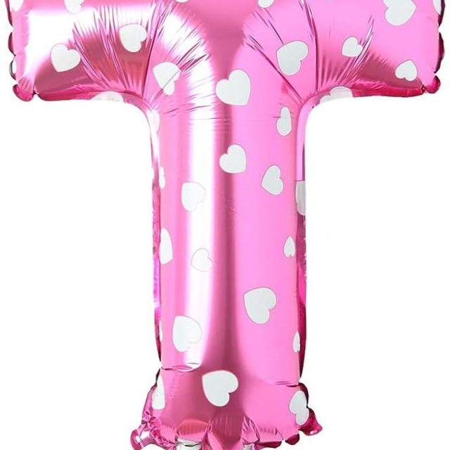 Letter Balloon - Pink with Star