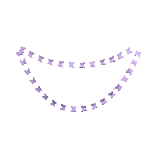 Butterfly Garland-Lilac