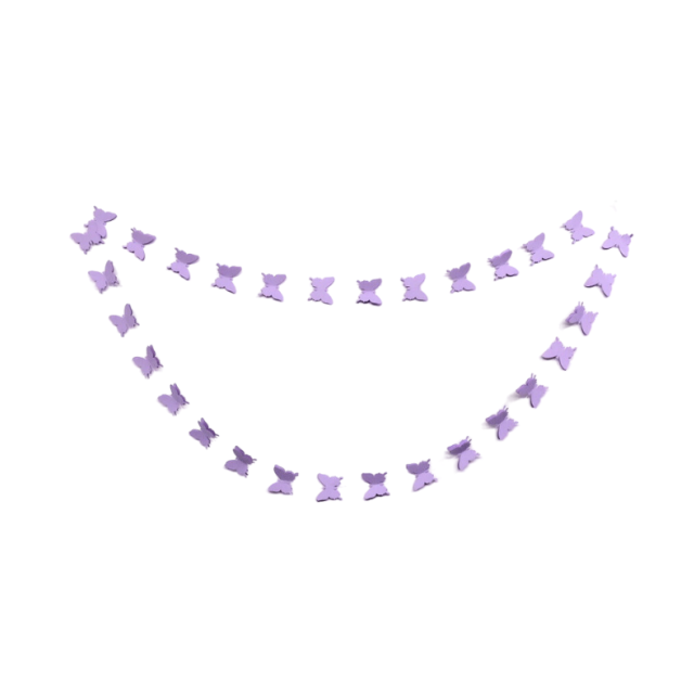 Butterfly Garland-Lilac