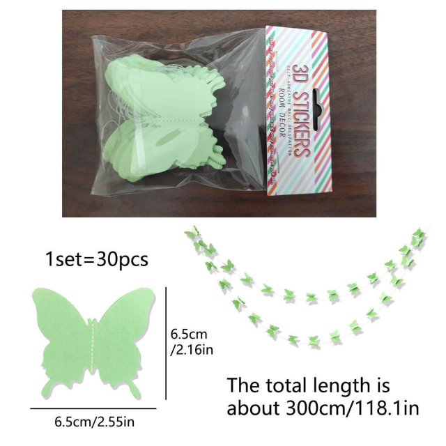 Butterfly Garland-Green