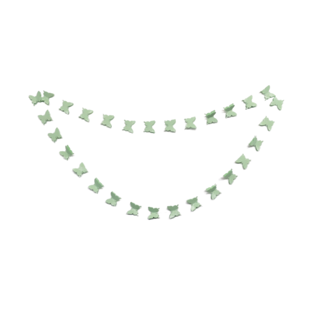 Butterfly Garland-Green